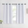 imageNICETOWN Room Darkening Draperies Curtains Panels Greyish White 2 Panels 42 by 60 Window Treatment Thermal Insulated Grommet Room Darkening CurtainsDrapes for Bedroom