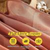 imageNICETOWN Sheer Linen Curtains 96 Inch Length for Bedroom Living Room 2 Panels Ivory Rod Pocket amp Back Tab Semi Sheer Drapes Privacy Semitransparent Farmhouse Window Treatment W52 x L96Burnt Orange