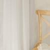 imageNICETOWN Sheer Linen Curtains 96 Inch Length for Bedroom Living Room 2 Panels Ivory Rod Pocket amp Back Tab Semi Sheer Drapes Privacy Semitransparent Farmhouse Window Treatment W52 x L96Natural
