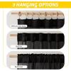 imageNICETOWN Sheer Linen Curtains 96 Inch Length for Bedroom Living Room 2 Panels Ivory Rod Pocket amp Back Tab Semi Sheer Drapes Privacy Semitransparent Farmhouse Window Treatment W52 x L96Black