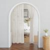 imageNICETOWN Sheer Linen Curtains 96 Inch Length for Bedroom Living Room 2 Panels Ivory Rod Pocket amp Back Tab Semi Sheer Drapes Privacy Semitransparent Farmhouse Window Treatment W52 x L96Natural
