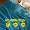 imageNICETOWN Sheer Linen Curtains 96 Inch Length for Bedroom Living Room 2 Panels Ivory Rod Pocket amp Back Tab Semi Sheer Drapes Privacy Semitransparent Farmhouse Window Treatment W52 x L96Peacock Green