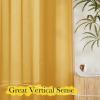 imageNICETOWN Sheer Linen Curtains 96 Inch Length for Bedroom Living Room 2 Panels Ivory Rod Pocket amp Back Tab Semi Sheer Drapes Privacy Semitransparent Farmhouse Window Treatment W52 x L96Gold