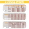 imageNICETOWN Sheer Linen Curtains 96 Inch Length for Bedroom Living Room 2 Panels Ivory Rod Pocket amp Back Tab Semi Sheer Drapes Privacy Semitransparent Farmhouse Window Treatment W52 x L96Blush Pink