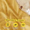 imageNICETOWN Sheer Linen Curtains 96 Inch Length for Bedroom Living Room 2 Panels Ivory Rod Pocket amp Back Tab Semi Sheer Drapes Privacy Semitransparent Farmhouse Window Treatment W52 x L96Gold