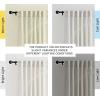 imageNICETOWN Sheer Linen Curtains 96 Inch Length for Bedroom Living Room 2 Panels Ivory Rod Pocket amp Back Tab Semi Sheer Drapes Privacy Semitransparent Farmhouse Window Treatment W52 x L96Natural