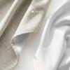 imageNICETOWN 100 Blackout Linen Beige Curtains 84 inches Long for Living Room White Liner Composite Grommet Bedroom Thermal Drapes Casual Home Decor Window Treatments 2 Panels W52 x L84Beige