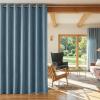 imageNICETOWN 100 Blackout Linen Beige Curtains 84 inches Long for Living Room White Liner Composite Grommet Bedroom Thermal Drapes Casual Home Decor Window Treatments 2 Panels W52 x L84Stone Blue