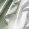 imageNICETOWN 100 Blackout Linen Beige Curtains 84 inches Long for Living Room White Liner Composite Grommet Bedroom Thermal Drapes Casual Home Decor Window Treatments 2 Panels W52 x L84Sage Green