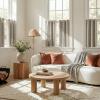 imageNICETOWN 100 Blackout Linen Beige Curtains 84 inches Long for Living Room White Liner Composite Grommet Bedroom Thermal Drapes Casual Home Decor Window Treatments 2 Panels W52 x L84Beige