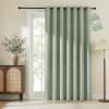 imageNICETOWN 100 Blackout Linen Beige Curtains 84 inches Long for Living Room White Liner Composite Grommet Bedroom Thermal Drapes Casual Home Decor Window Treatments 2 Panels W52 x L84Sage Green