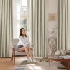 imageNICETOWN PRO Faux Linen 100 Full Blackout Curtains for Living Room Camel Set of 240x95 Inches 6cm High Temperature Pleated Back Tab Drapes Thermal Insulated amp Durable UV ResistantBeige