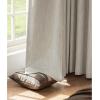 imageNICETOWN PRO Faux Linen 100 Full Blackout Curtains for Living Room Camel Set of 240x95 Inches 6cm High Temperature Pleated Back Tab Drapes Thermal Insulated amp Durable UV ResistantNatural