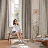 imageNICETOWN PRO Faux Linen 100 Full Blackout Curtains for Living Room Camel Set of 240x95 Inches 6cm High Temperature Pleated Back Tab Drapes Thermal Insulated amp Durable UV ResistantNatural
