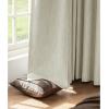 imageNICETOWN PRO Faux Linen 100 Full Blackout Curtains for Living Room Camel Set of 240x95 Inches 6cm High Temperature Pleated Back Tab Drapes Thermal Insulated amp Durable UV ResistantBeige