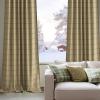 imageNICETOWN Buffalo Plaid Full Blackout Linen Curtain Panels 84 Inches Length Moss Green Farmhouse Window Treatment Thermal Insulated Drapes for Bedroom Living Room Rod Pocket Back Tab 52 W x 84 LDiagonal Check  Linen