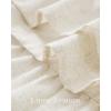 imageNICETOWN Farmhouse Valance Curtains 20 Inches Long for Kitchen amp Bathroom ThreeTiered Ruffle Valance Curtains Satin Texture Light Filtering Window Coverings 52 WLinen