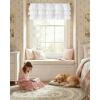 imageNICETOWN Farmhouse Valance Curtains 20 Inches Long for Kitchen amp Bathroom ThreeTiered Ruffle Valance Curtains Satin Texture Light Filtering Window Coverings 52 WWhite