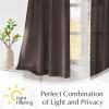imageNICETOWN Natural Pinch Pleated Linen Kitchen Curtains 36 Inches Long 2 Panels Set Farmhouse Light Filtering Short Curtains for Cafe Bar Living Room Bedroom Window 40 W x 36 LTaupe