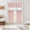 imageNICETOWN Natural Pinch Pleated Linen Kitchen Curtains 36 Inches Long 2 Panels Set Farmhouse Light Filtering Short Curtains for Cafe Bar Living Room Bedroom Window 40 W x 36 LLight Pink
