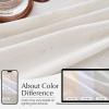 imageNICETOWN Natural Pinch Pleated Linen Kitchen Curtains 36 Inches Long 2 Panels Set Farmhouse Light Filtering Short Curtains for Cafe Bar Living Room Bedroom Window 40 W x 36 LNatural