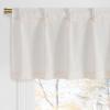 imageNICETOWN Natural Pinch Pleated Linen Kitchen Curtains 36 Inches Long 2 Panels Set Farmhouse Light Filtering Short Curtains for Cafe Bar Living Room Bedroom Window 40 W x 36 LNatural