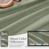 imageNICETOWN Natural Pinch Pleated Linen Kitchen Curtains 36 Inches Long 2 Panels Set Farmhouse Light Filtering Short Curtains for Cafe Bar Living Room Bedroom Window 40 W x 36 LSage Green
