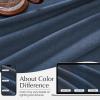 imageNICETOWN Natural Pinch Pleated Linen Kitchen Curtains 36 Inches Long 2 Panels Set Farmhouse Light Filtering Short Curtains for Cafe Bar Living Room Bedroom Window 40 W x 36 LNavy Blue