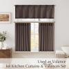 imageNICETOWN Natural Pinch Pleated Linen Kitchen Curtains 36 Inches Long 2 Panels Set Farmhouse Light Filtering Short Curtains for Cafe Bar Living Room Bedroom Window 40 W x 36 LTaupe