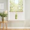imageNICETOWN Natural Pinch Pleated Linen Kitchen Curtains 36 Inches Long 2 Panels Set Farmhouse Light Filtering Short Curtains for Cafe Bar Living Room Bedroom Window 40 W x 36 LNatural
