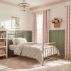 imageNICETOWN Pom Pom Pink Curtains for Kids Room 84 inches Long Room Darkening Double Layer Sheer Thermal Drapes Grommet Window Treatments for Girls BedroomNursery W52 x L84 2 PanelsPink