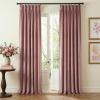 imageNICETOWN Sage Green Velvet Blackout Curtains 96 Inch Long for Bedroom Dorm DiningLiving Room Thermal Solid Heavy Matt Pinch Pleat Back Tab Track Window Treatment for Hall Theater 2 Panels 40 WBlush Pink