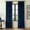 imageNICETOWN Sage Green Velvet Blackout Curtains 96 Inch Long for Bedroom Dorm DiningLiving Room Thermal Solid Heavy Matt Pinch Pleat Back Tab Track Window Treatment for Hall Theater 2 Panels 40 WNavy Blue