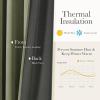imageNICETOWN Sage Green Velvet Blackout Curtains 96 Inch Long for Bedroom Dorm DiningLiving Room Thermal Solid Heavy Matt Pinch Pleat Back Tab Track Window Treatment for Hall Theater 2 Panels 40 WSage Green