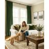 imageNICETOWN Sage Green Velvet Blackout Curtains 96 Inch Long for Bedroom Dorm DiningLiving Room Thermal Solid Heavy Matt Pinch Pleat Back Tab Track Window Treatment for Hall Theater 2 Panels 40 WOlive Green