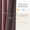 imageNICETOWN Sage Green Velvet Blackout Curtains 96 Inch Long for Bedroom Dorm DiningLiving Room Thermal Solid Heavy Matt Pinch Pleat Back Tab Track Window Treatment for Hall Theater 2 Panels 40 WBlush Pink
