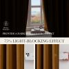 imageNICETOWN Sage Green Velvet Blackout Curtains 96 Inch Long for Bedroom Dorm DiningLiving Room Thermal Solid Heavy Matt Pinch Pleat Back Tab Track Window Treatment for Hall Theater 2 Panels 40 WGold Brown