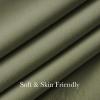 imageNICETOWN Sage Green Velvet Blackout Curtains 96 Inch Long for Bedroom Dorm DiningLiving Room Thermal Solid Heavy Matt Pinch Pleat Back Tab Track Window Treatment for Hall Theater 2 Panels 40 WSage Green