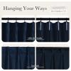 imageNICETOWN Sage Green Velvet Blackout Curtains 96 Inch Long for Bedroom Dorm DiningLiving Room Thermal Solid Heavy Matt Pinch Pleat Back Tab Track Window Treatment for Hall Theater 2 Panels 40 WNavy Blue
