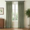 imageNICETOWN Sage Green Velvet Blackout Curtains 96 Inch Long for Bedroom Dorm DiningLiving Room Thermal Solid Heavy Matt Pinch Pleat Back Tab Track Window Treatment for Hall Theater 2 Panels 40 WSage Green