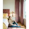 imageNICETOWN Sage Green Velvet Blackout Curtains 96 Inch Long for Bedroom Dorm DiningLiving Room Thermal Solid Heavy Matt Pinch Pleat Back Tab Track Window Treatment for Hall Theater 2 Panels 40 WBlush Pink