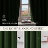 imageNICETOWN Sage Green Velvet Blackout Curtains 96 Inch Long for Bedroom Dorm DiningLiving Room Thermal Solid Heavy Matt Pinch Pleat Back Tab Track Window Treatment for Hall Theater 2 Panels 40 WOlive Green