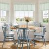 imageNICETOWN Sheer Linen Kitchen Curtains 24 Inch Length Sage Green Striped Print Curtains for Living Room Bedroom Farmhouse Bathroom Decor with Rod Pocket for Window 3024 2 PanelsSage Green