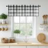 imageNICETOWN Sheer Linen Kitchen Curtains 24 Inch Length Sage Green Striped Print Curtains for Living Room Bedroom Farmhouse Bathroom Decor with Rod Pocket for Window 3024 2 PanelsBlack  White