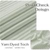 imageNICETOWN Sheer Linen Kitchen Curtains 24 Inch Length Sage Green Striped Print Curtains for Living Room Bedroom Farmhouse Bathroom Decor with Rod Pocket for Window 3024 2 PanelsSage Green