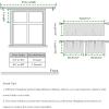 imageNICETOWN Sheer Linen Kitchen Curtains 24 Inch Length Sage Green Striped Print Curtains for Living Room Bedroom Farmhouse Bathroom Decor with Rod Pocket for Window 3024 2 PanelsRed  White