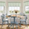 imageNICETOWN Sheer Linen Kitchen Curtains 24 Inch Length Sage Green Striped Print Curtains for Living Room Bedroom Farmhouse Bathroom Decor with Rod Pocket for Window 3024 2 PanelsSage Green