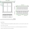 imageNICETOWN Sheer Linen Kitchen Curtains 24 Inch Length Sage Green Striped Print Curtains for Living Room Bedroom Farmhouse Bathroom Decor with Rod Pocket for Window 3024 2 PanelsSage Green