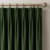 imageNICETOWN Sage Green Velvet Blackout Curtains 96 Inch Long for Bedroom Dorm DiningLiving Room Thermal Solid Heavy Matt Pinch Pleat Back Tab Track Window Treatment for Hall Theater 2 Panels 40 WOlive Green