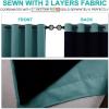 imageNICETOWN 100 Blackout Curtains 108 inches Long Noise Reduction Window Treatment Curtains Thermal Insulated Energy Smart Drapes Draperies for Apartment Decor Sea Teal Set of 2 52 inches Wide